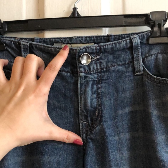 Level 99. Wide Leg Low Rise Medium Wash Denim Jeans 29 (8) - Picture 8 of 14